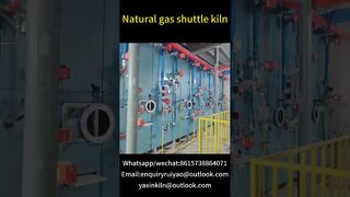Aardgas-shuttleoven #kilnmanufacturer #tunnelkiln #brickfactory#ceramics #gaskiln