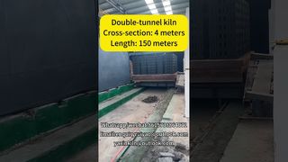 Tunneloven van 150 meter met een doorsnede van 4 m voor steenfabriek met hoog rendement#brickfactory#tunnelkiln